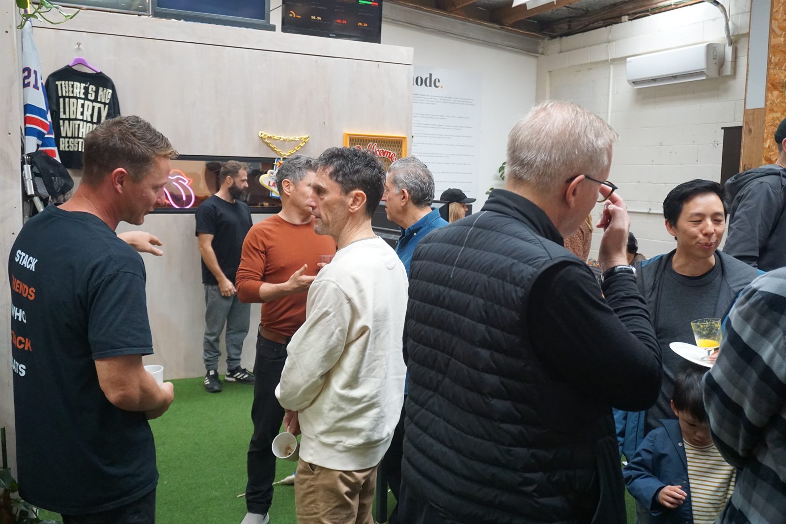 Conversation circle during Sunday Sats at Node Space